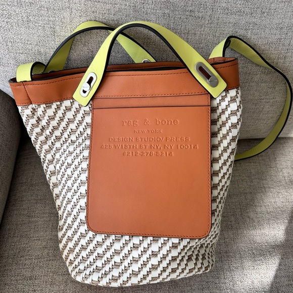 Rag & Bone Brown and Cream Crossbody Bag - Picture 2 of 3